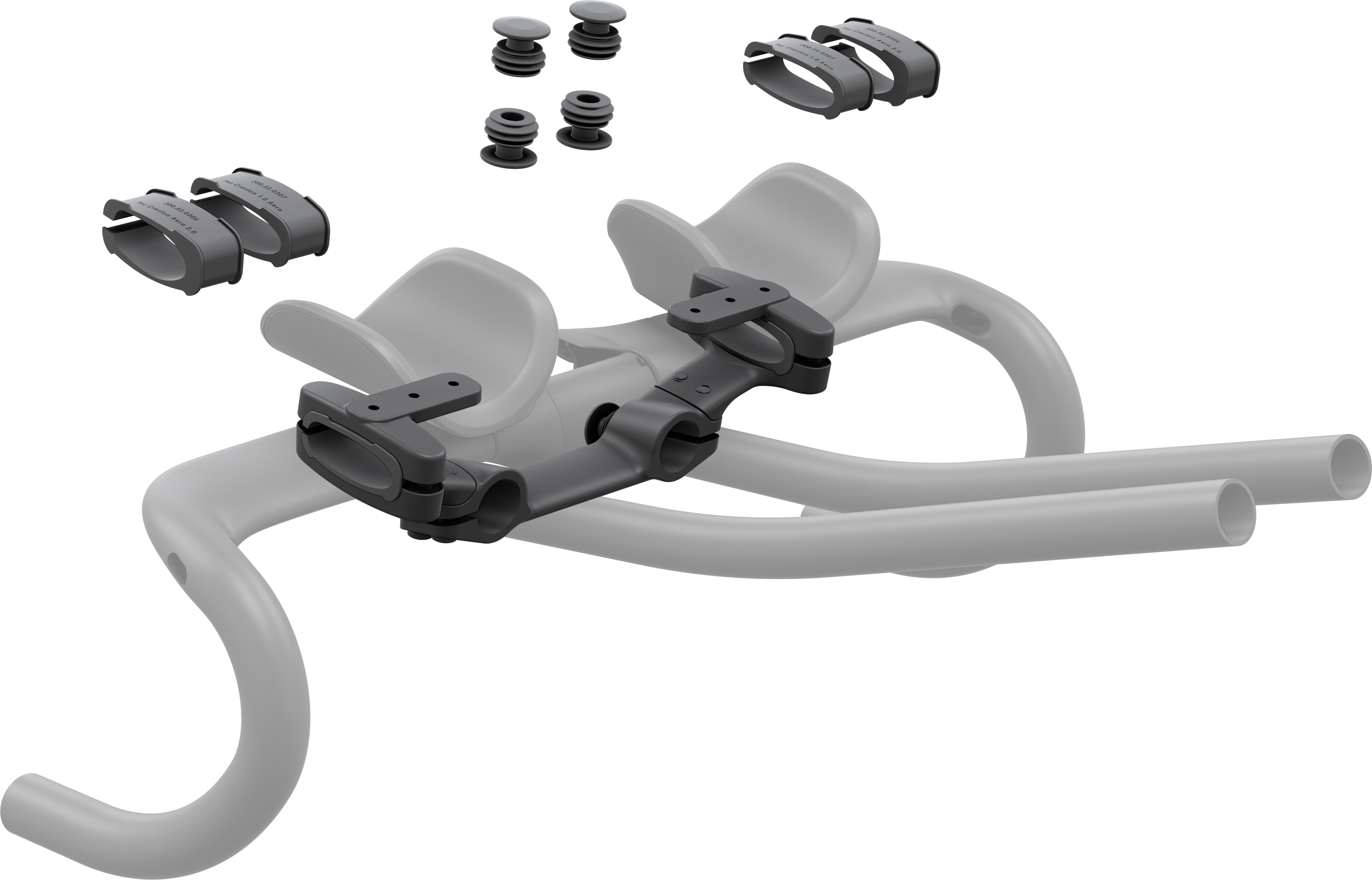 Syncros TT/TRI Clip on Bracket EXT-R-100-AL Cykelstyr-forlænger - Sort Syncros TT/TRI Clip on Bracket EXT-R-100-AL Cykelstyr-forlænger - Sort