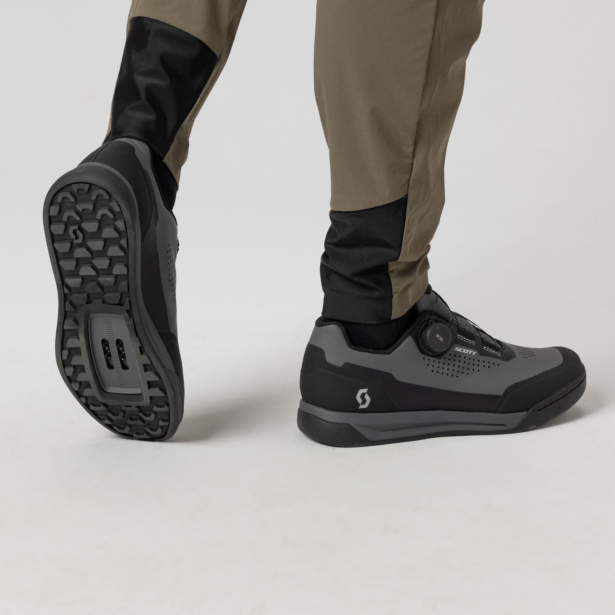Beklædning - Cykelsko - Scott Shoe Mtb Volt Evo Clip Boa - Dark Grey Black