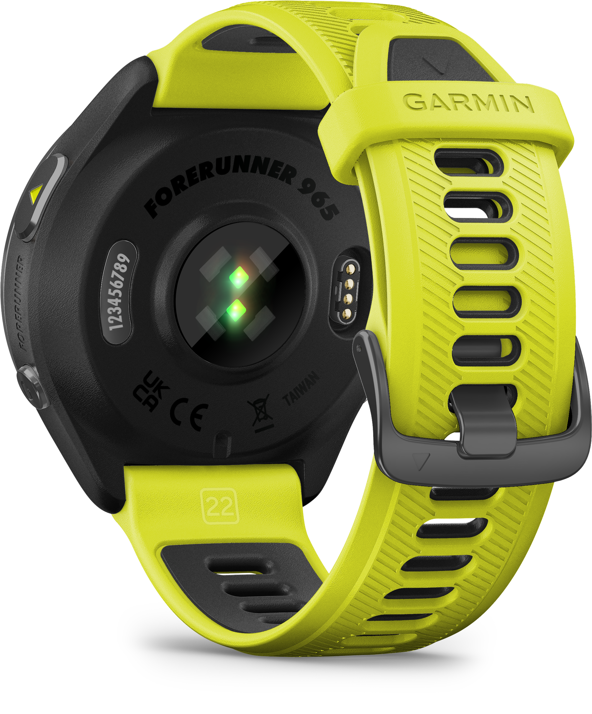 Brands - Garmin - Garmin Forerunner 965 - Carbon Grey - Yellow/Black