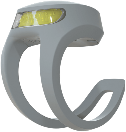Tilbehør - Cykellygter - Knog Frog V3 Front Forlygte - Grå