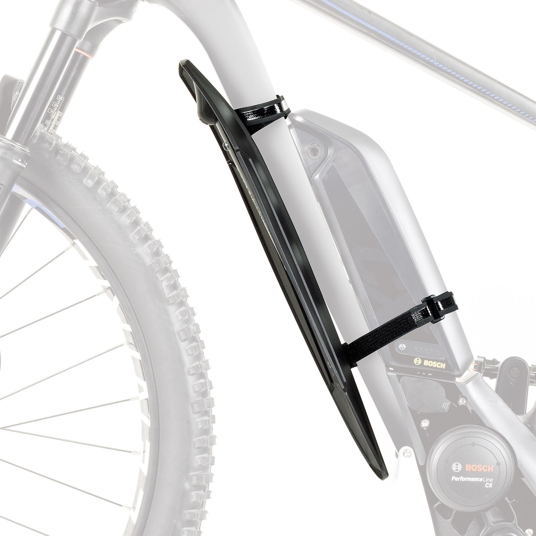 Tilbehør - Cykelskærme - SKS X-Guard Stumpskærm til skrårør MTB 26" - 29" 480mm - Sort