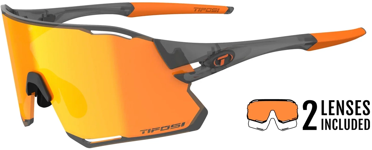 Tifosi Rail Race Cykelbriller – Satin Vapor Clarion Orange/Clear