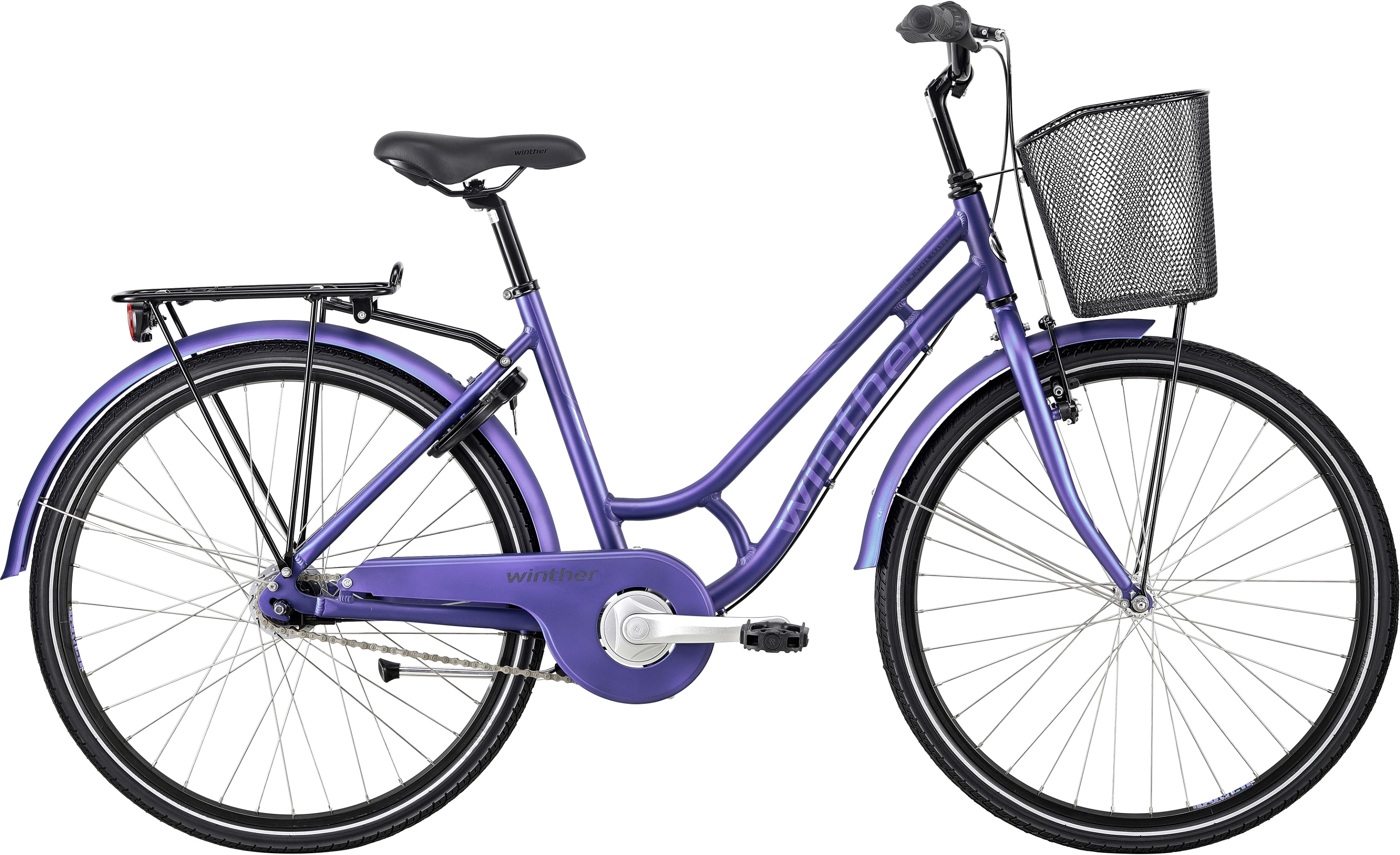 Cykler - Børnecykler - Winther 250 Alu Granny  Pige 26" 7g 2023 - Lilla