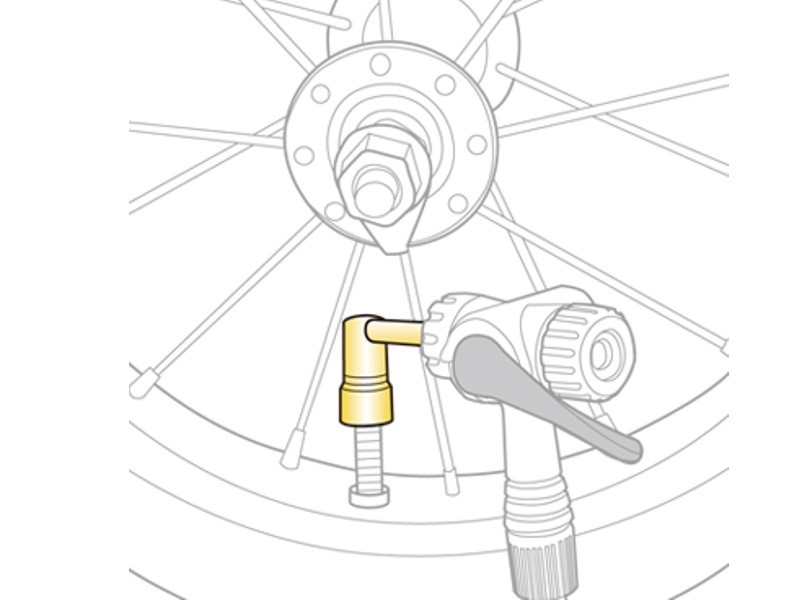 Tilbehør - Cykelpumper - Topeak Pressure-Rite Presta Ventiladapter