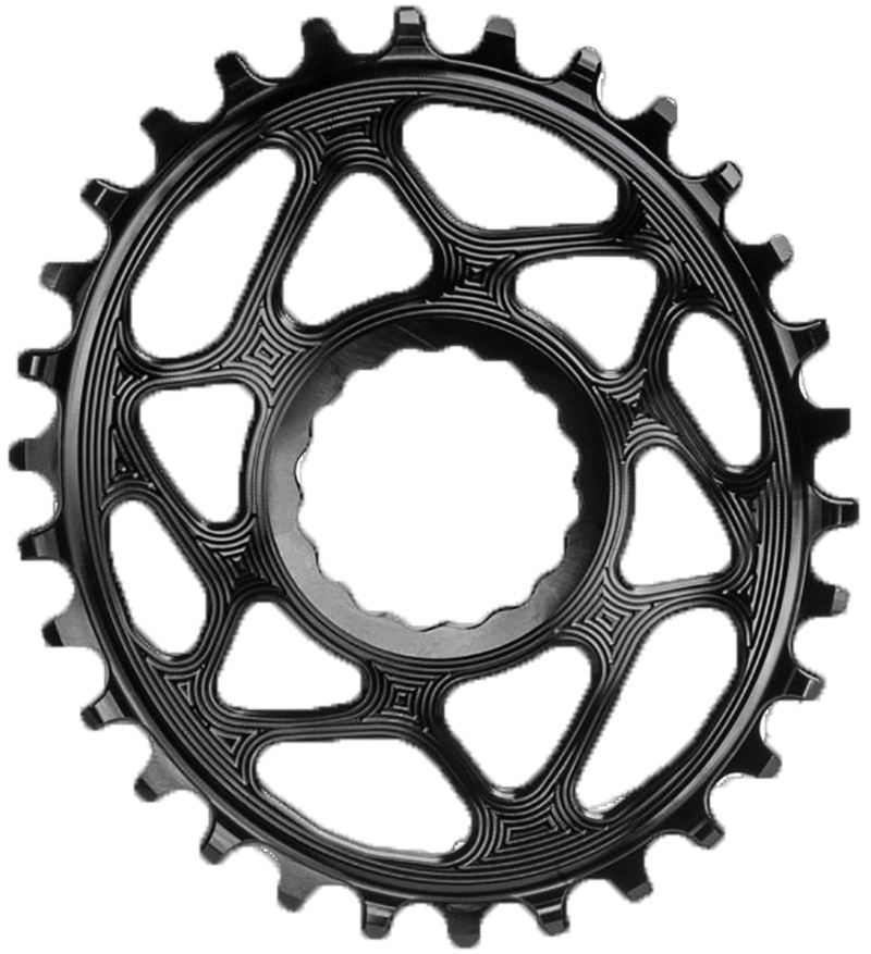 Se AbsoluteBlack Chainring Direct Mount Singlespeed 32T - (1x10/11/12) Oval (RaceFace) - Sort hos Cykelexperten.dk