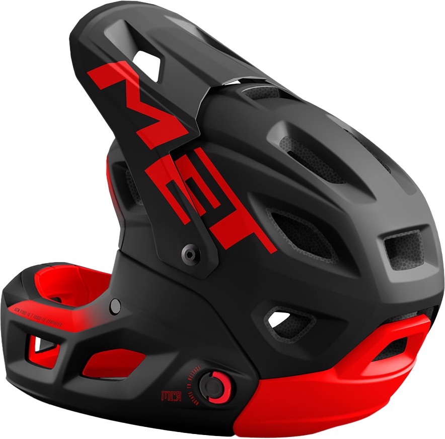 Beklædning - Cykelhjelme - MET Helmet Parachute MCR MIPS - Sort/Rød