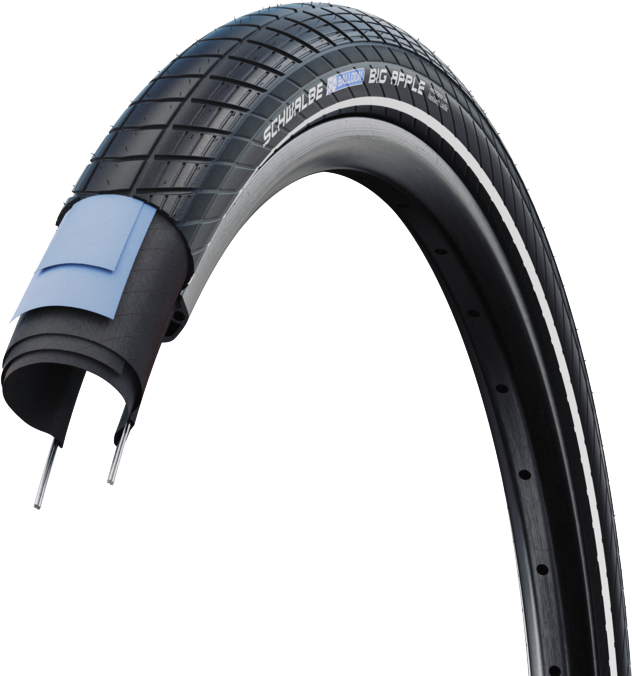 Schwalbe Big Apple 28x2.15 (55-622) - Sort Schwalbe Big Apple 28x2.15 (55-622) - Sort