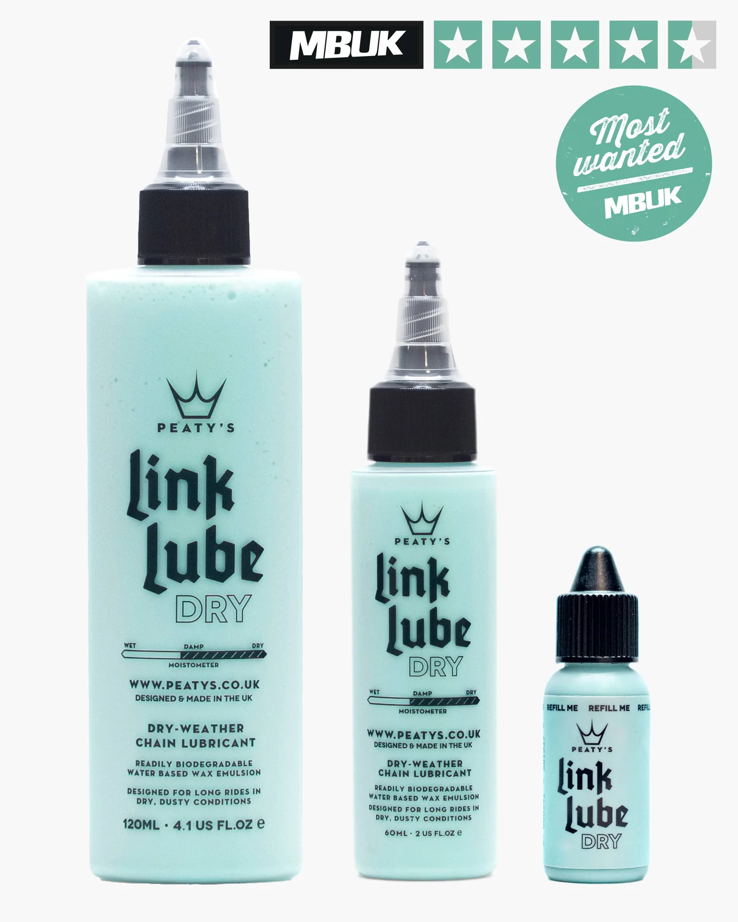 Tilbehør - Olie / Fedt - Peaty's LinkLube Dry 120ml