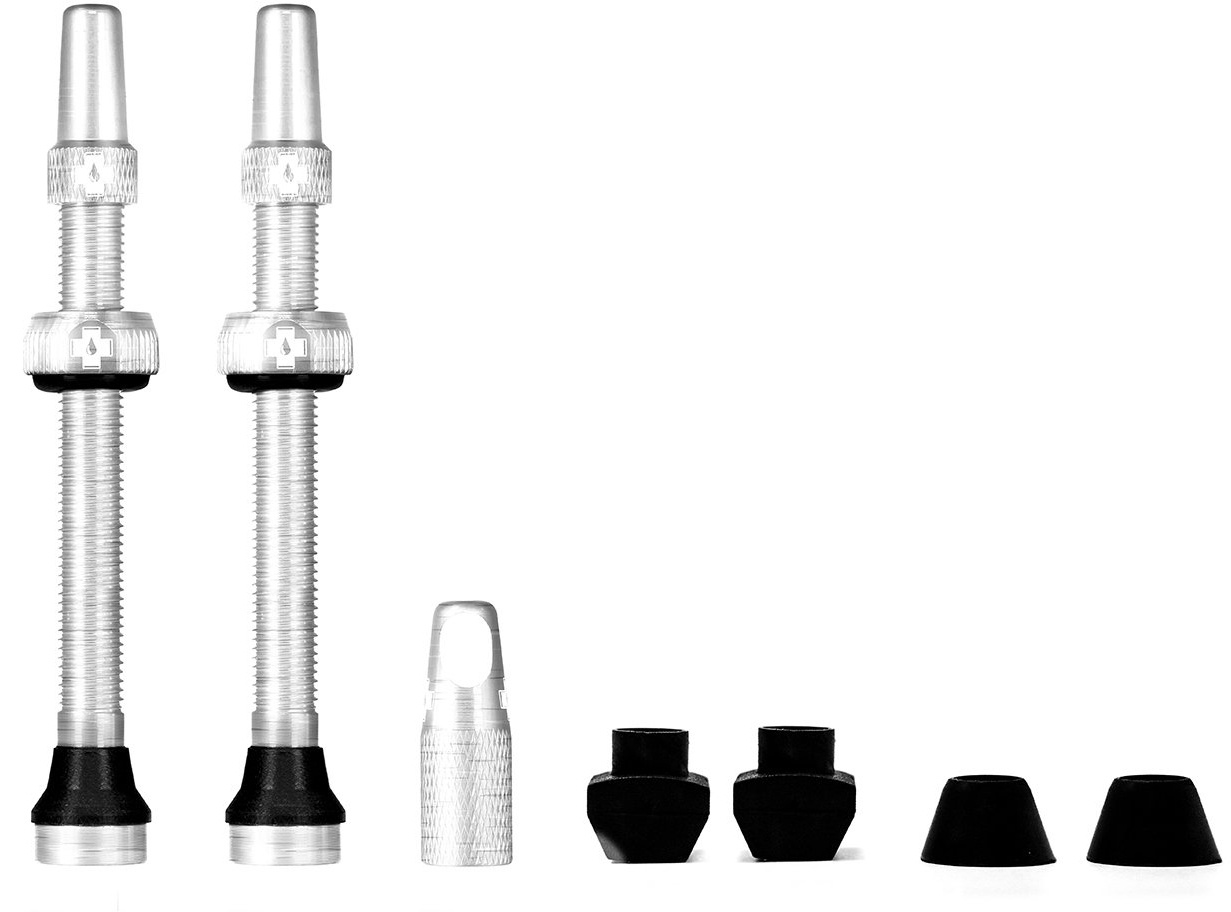 Tubeless Valve Ventil Kit 60 Mm Silver Fra Muc Off
