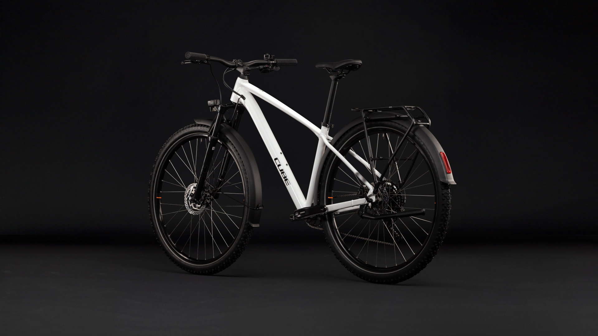 Cykler - Mountainbikes - Cube Aim ONE FE (Fully Equipped) 29" 2027 - Metallicwhite´n´Black