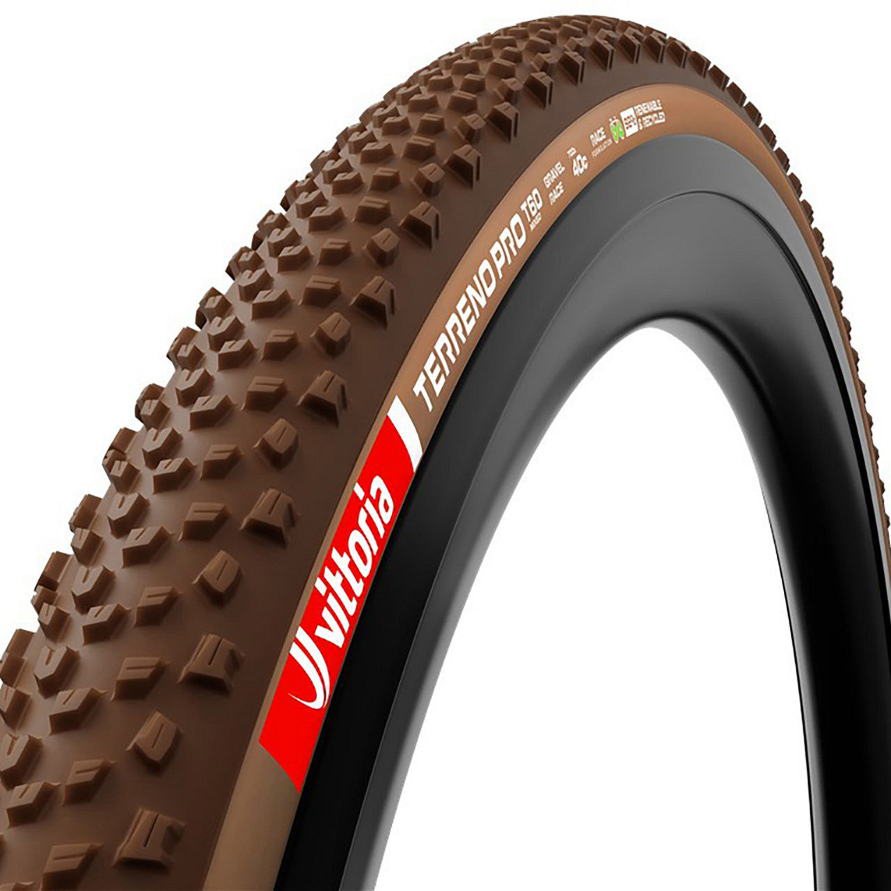 Vittoria Tire Gravel Terreno T60 700x40c TLR ECO - Brown