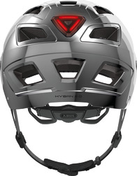 Beklædning - Cykelhjelme - Abus Hyban 2.0 Hjelm m. LED lys - Chrome Silver