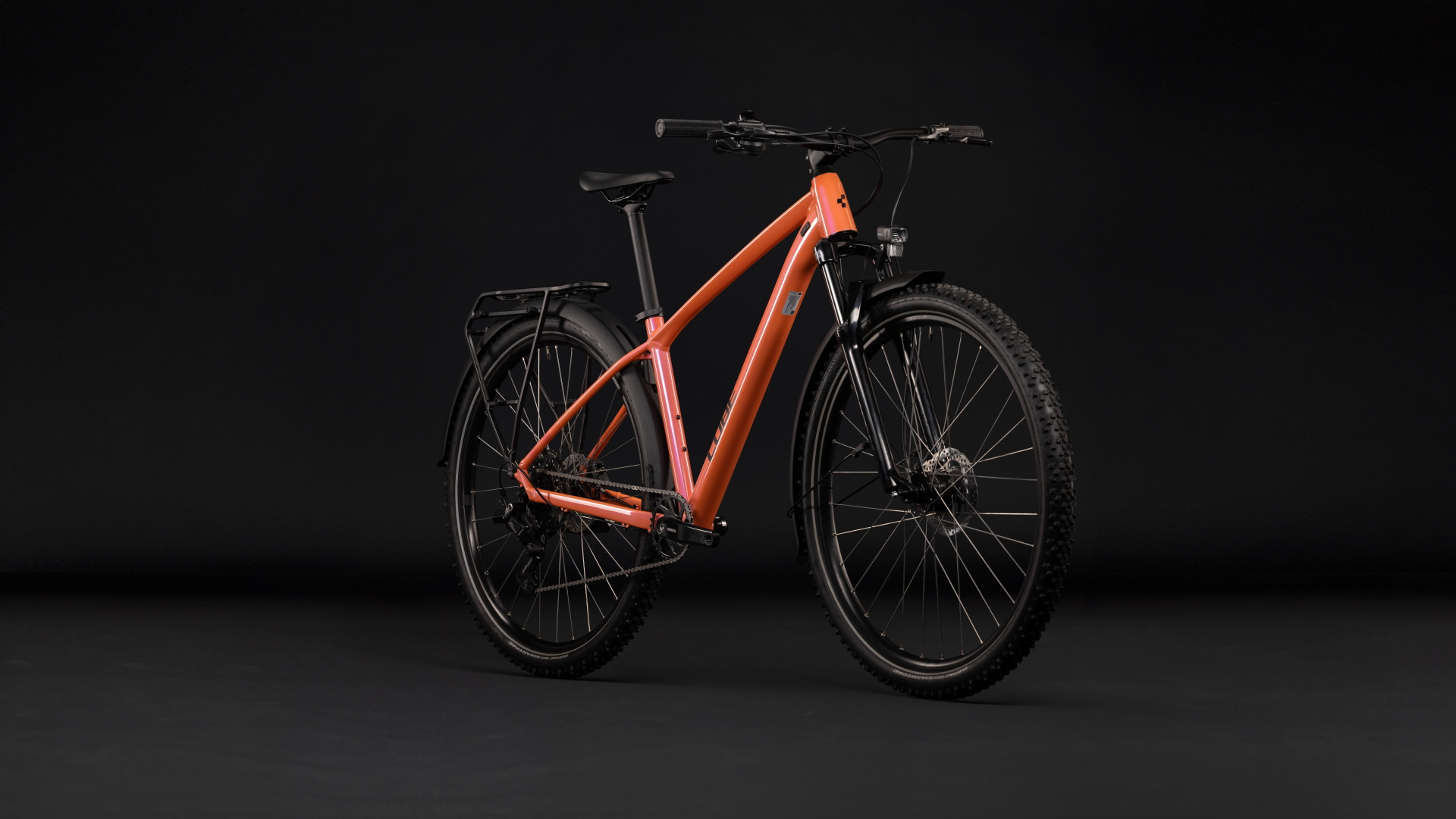 Cykler - Mountainbikes - Cube Aim ONE FE (Fully Equipped) 29" 2027 - Salmon´n´Black