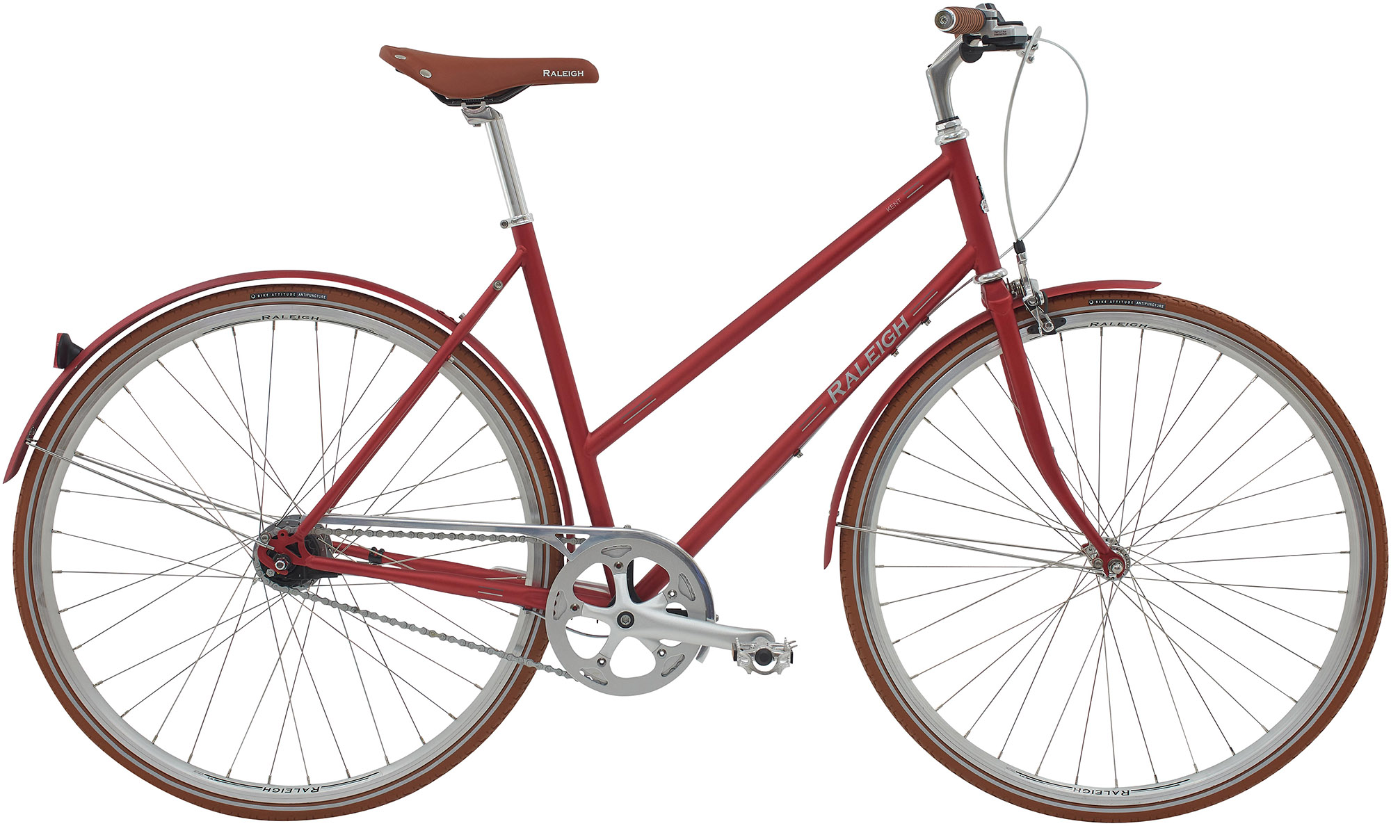 Raleigh Kent Dame 7g 2026 - Mat Rød