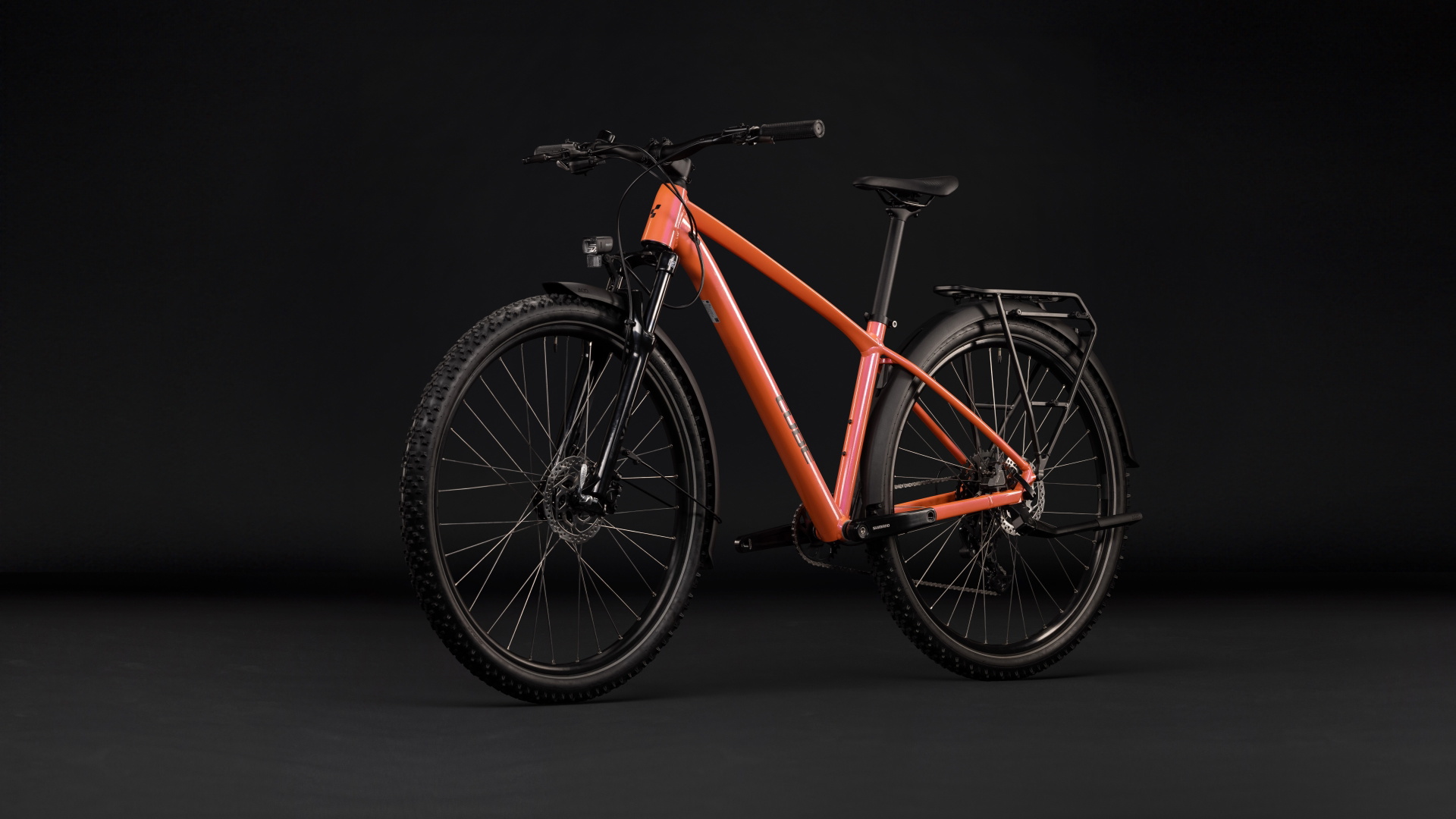 Cykler - Mountainbikes - Cube Aim ONE FE (Fully Equipped) 29" 2027 - Salmon´n´Black