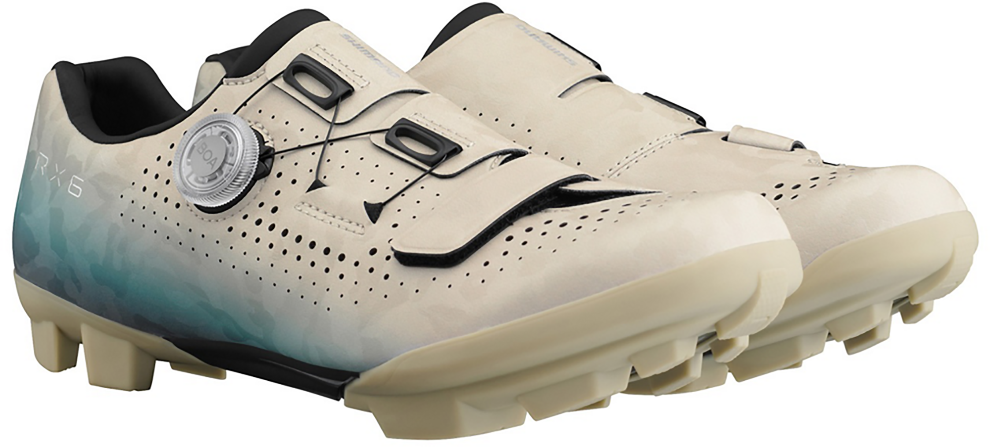 Beklædning - Cykelsko - Shimano RX600 SPD Gravel Sko - Beige Blue