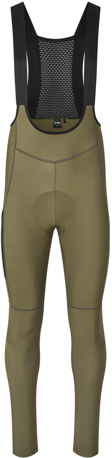 Beklædning - Cykelbukser - GripGrab PACR Thermo bibtights - Olive Green