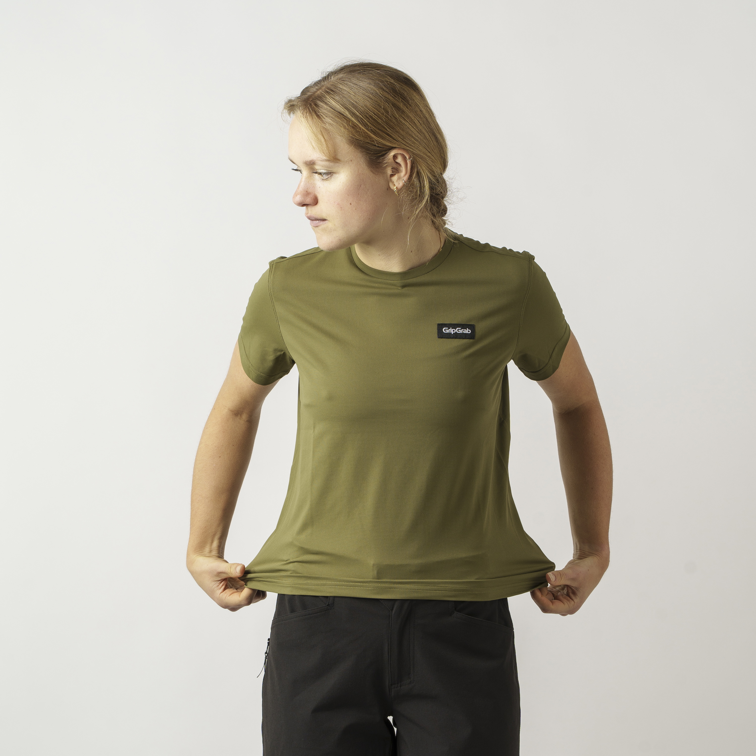 Beklædning - Cykeltrøjer - GripGrab Women's Flow T-Shirt - Olive Green