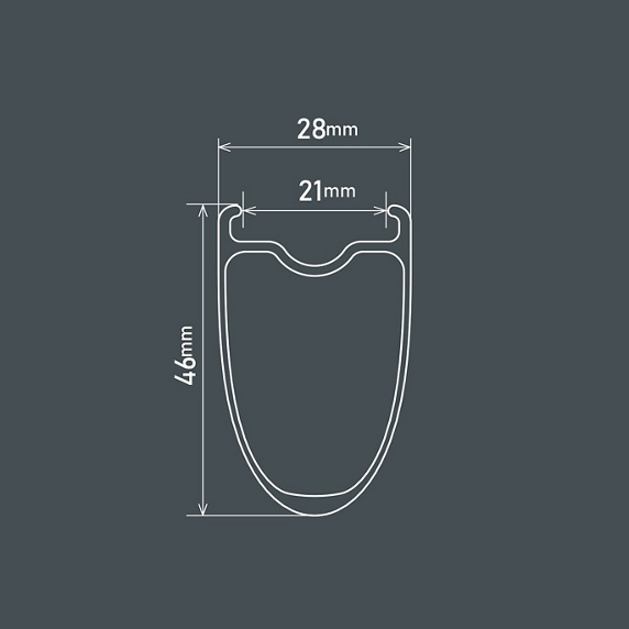 Reservedele - Hjulsæt - Shimano 105 C46 Carbon Disc Tubeless - Rear