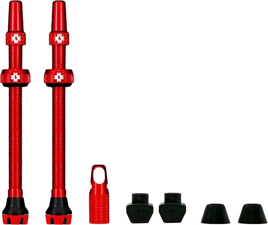 Reservedele - Tubeless - Muc-Off Tubeless Valve / Ventil Kit v2.0  - 80 mm - Red