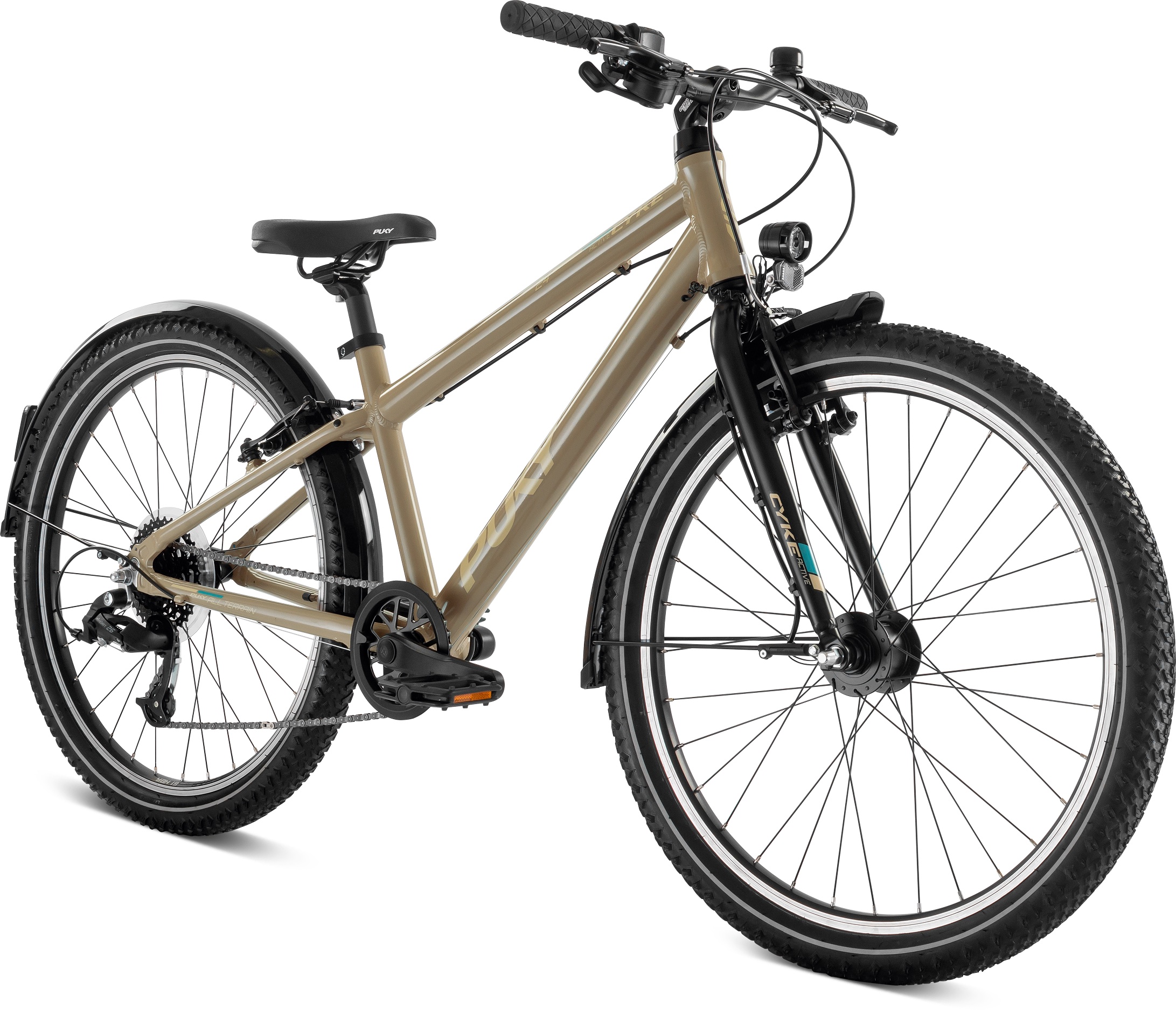 Cykler - Børnecykler - PUKY Cyke 24-8 Active 24"  - Dusty Sand Black