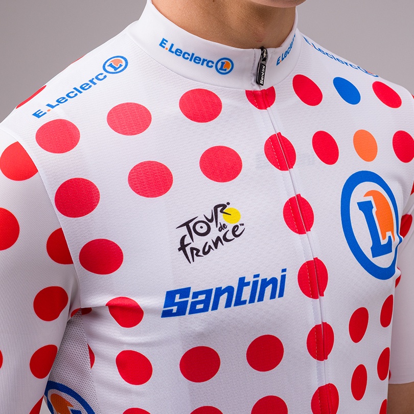 Beklædning - Cykeltrøjer - Santini Replica Tour de France Best Climber - Den Prikkede Bjergtrøje