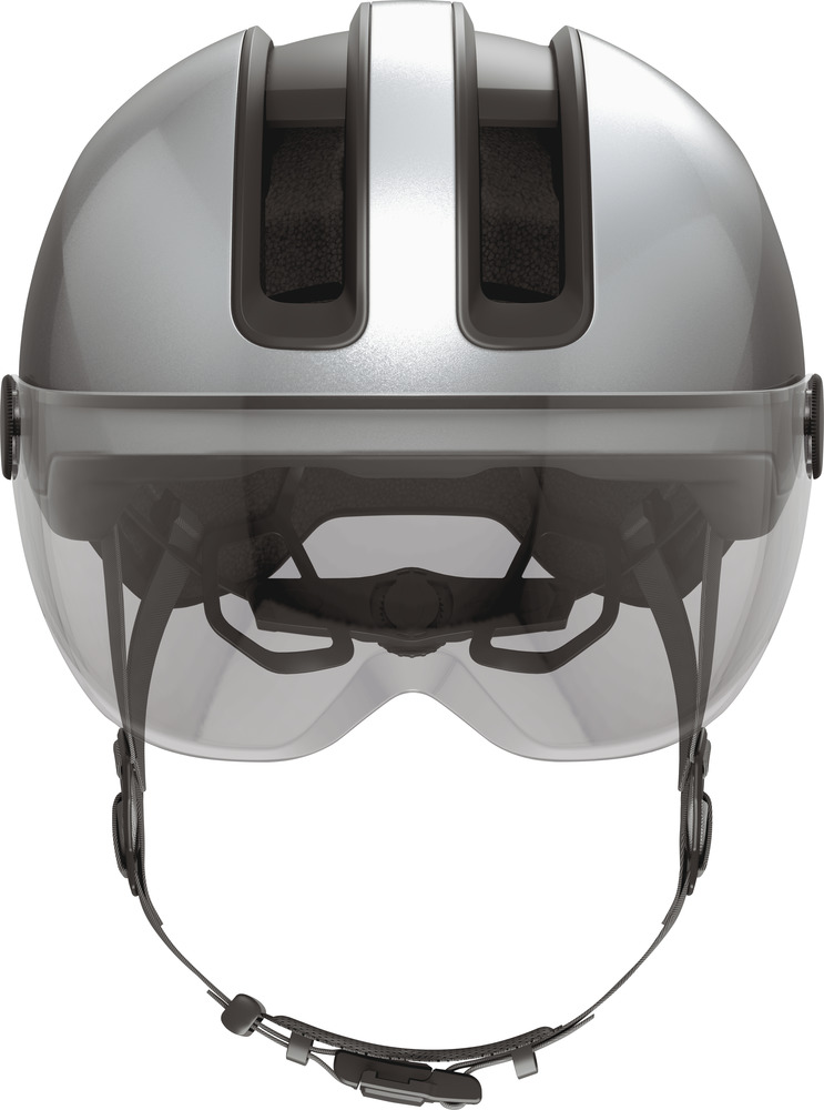 Beklædning - Cykelhjelme - Abus Hud-Y ACE m. LED lys - Gleam Silver