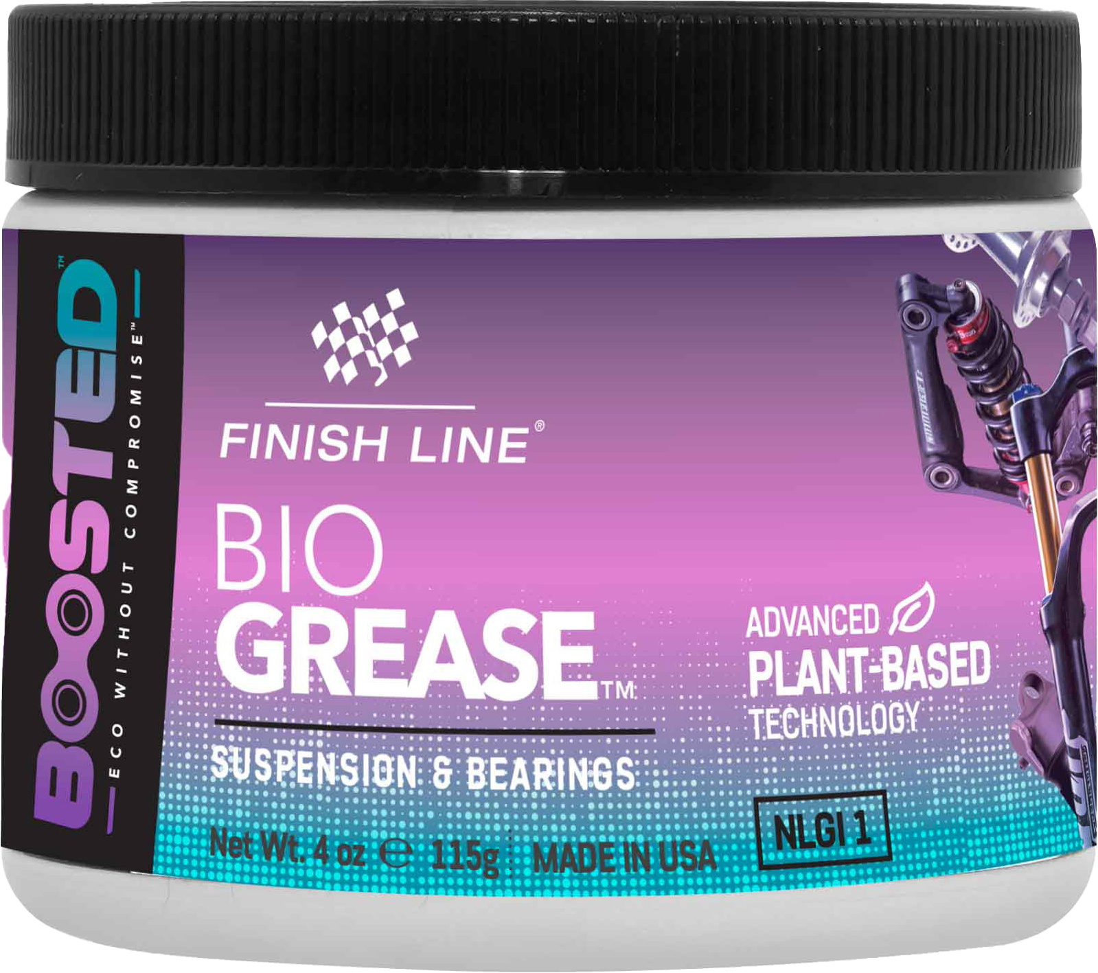 Finish Line BOOSTED™ Biogrease fedt til komponenter/affj. 120ml (4oz) bøtte