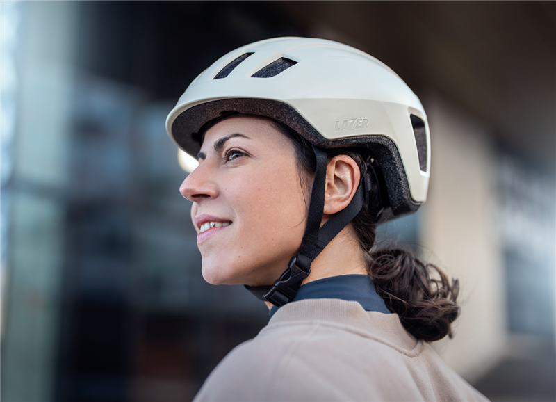 Beklædning - Cykelhjelme - Lazer Verde Kineticore "Recycled" cykelhjelm - Matte White Stone