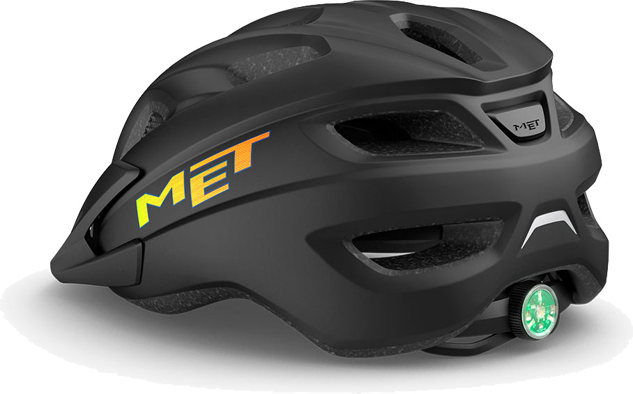 Beklædning - Cykelhjelme - MET Helmet Crackerjack m. LED - Black/Matt