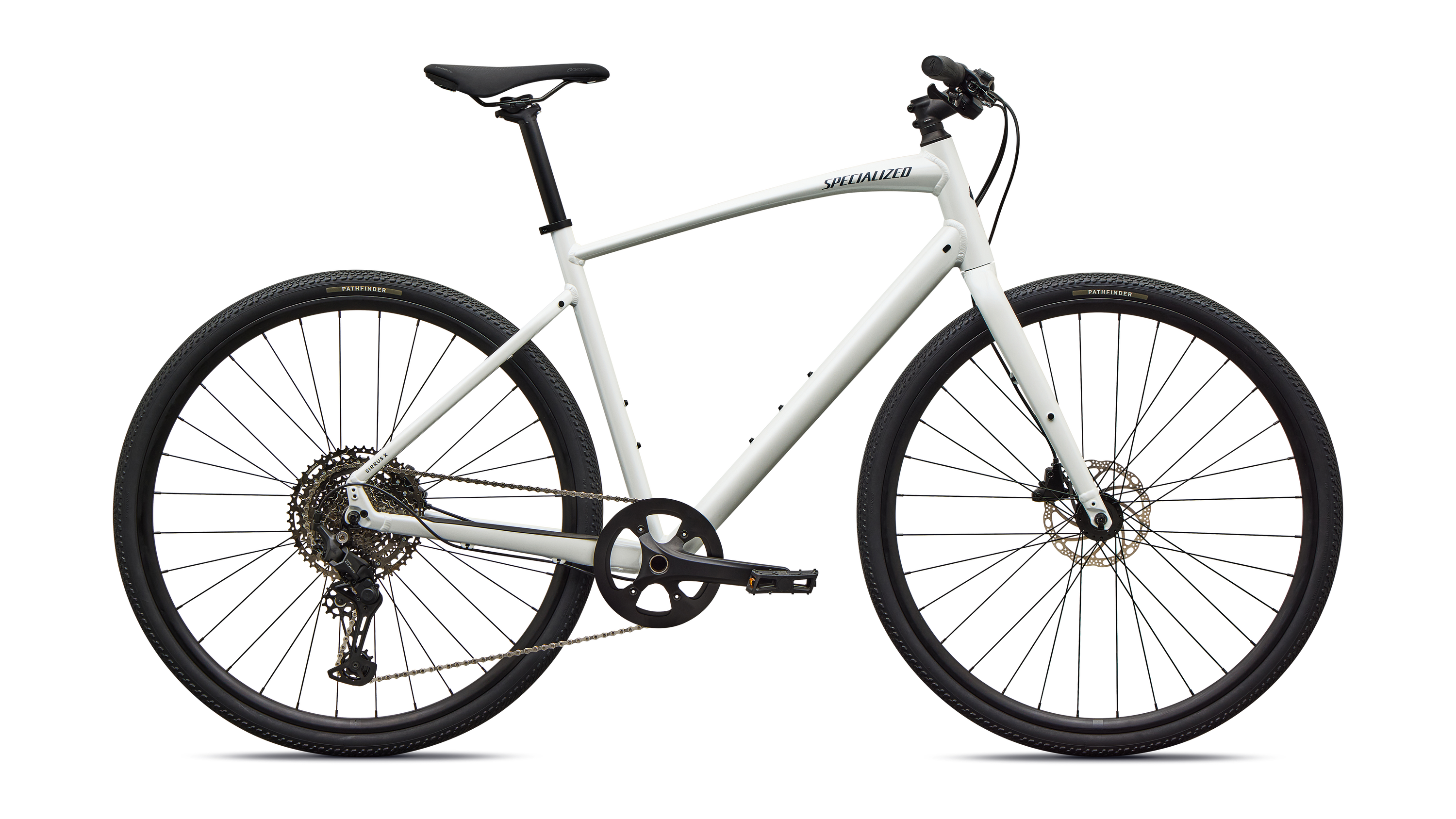 Cykler - Herrecykler - Specialized Sirrus X 3.0 2027 - Gloss Metallic White Silver / Metallic