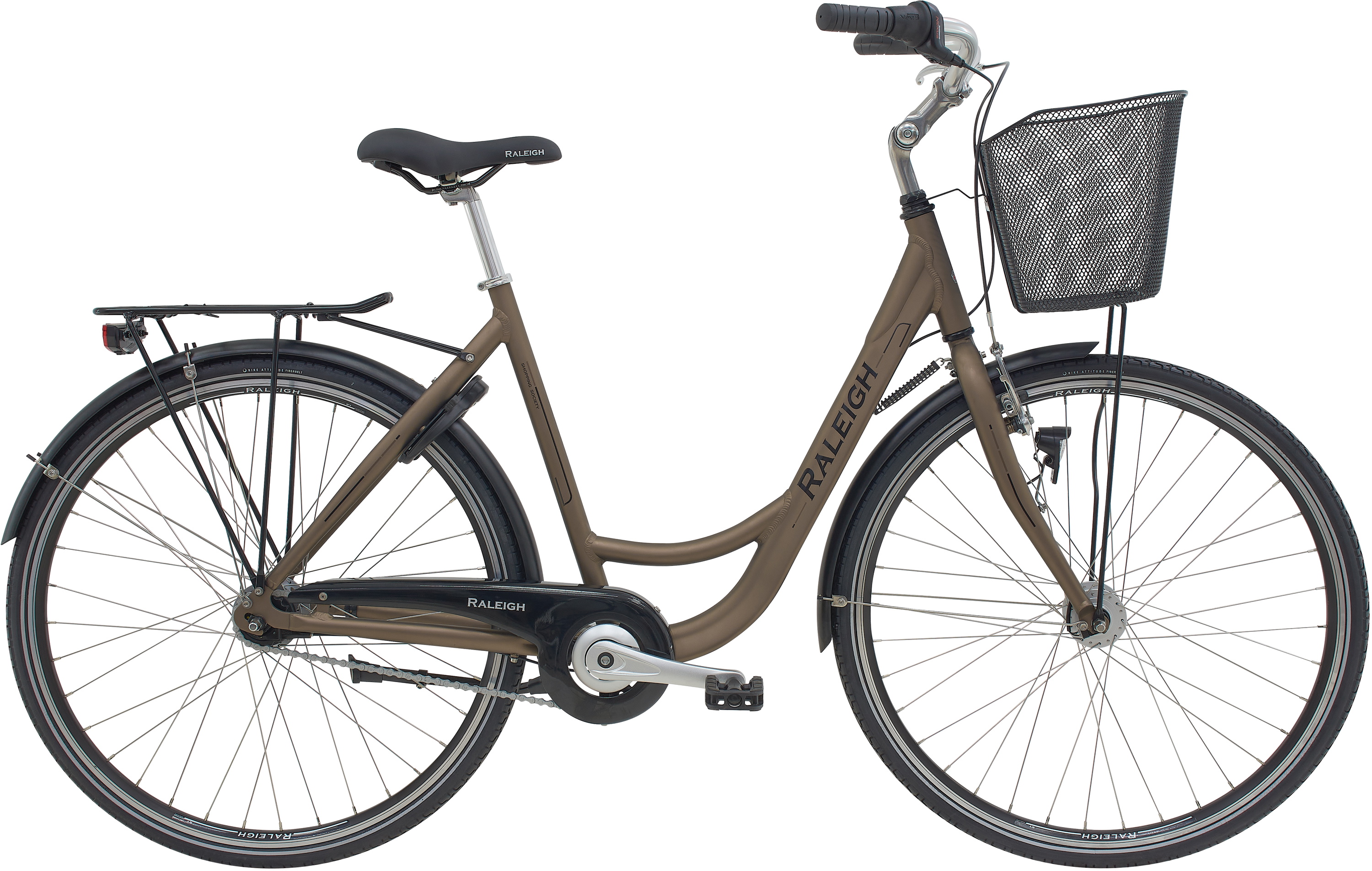 Raleigh Shopping Society Dame 7g 2026 - Mat Brun