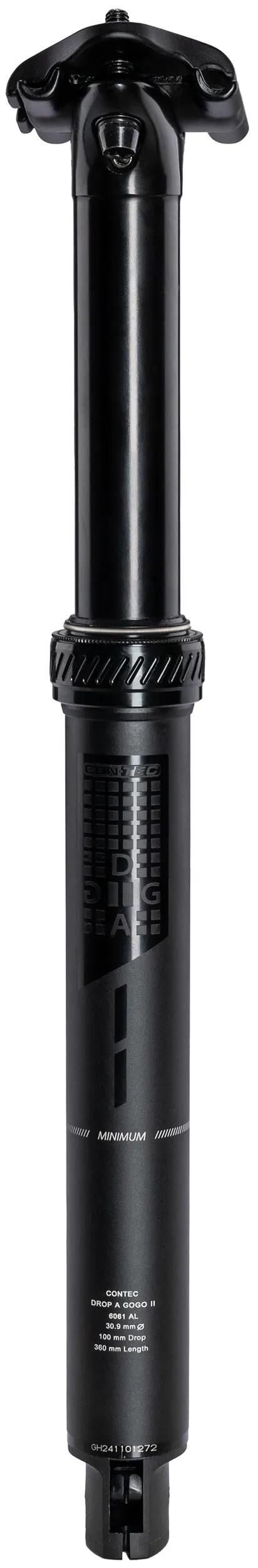 Reservedele - Sadelpind - Con-Tec "Drop-A-Gogo II" Justerbar Sadelpind ø30.9 mm / 285mm-620mm / 50mm-230mm