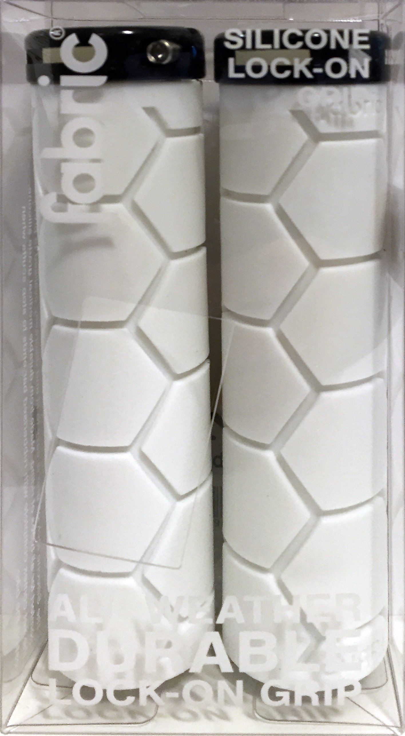 Fabric Silicone Lock-On Grip, WHITE