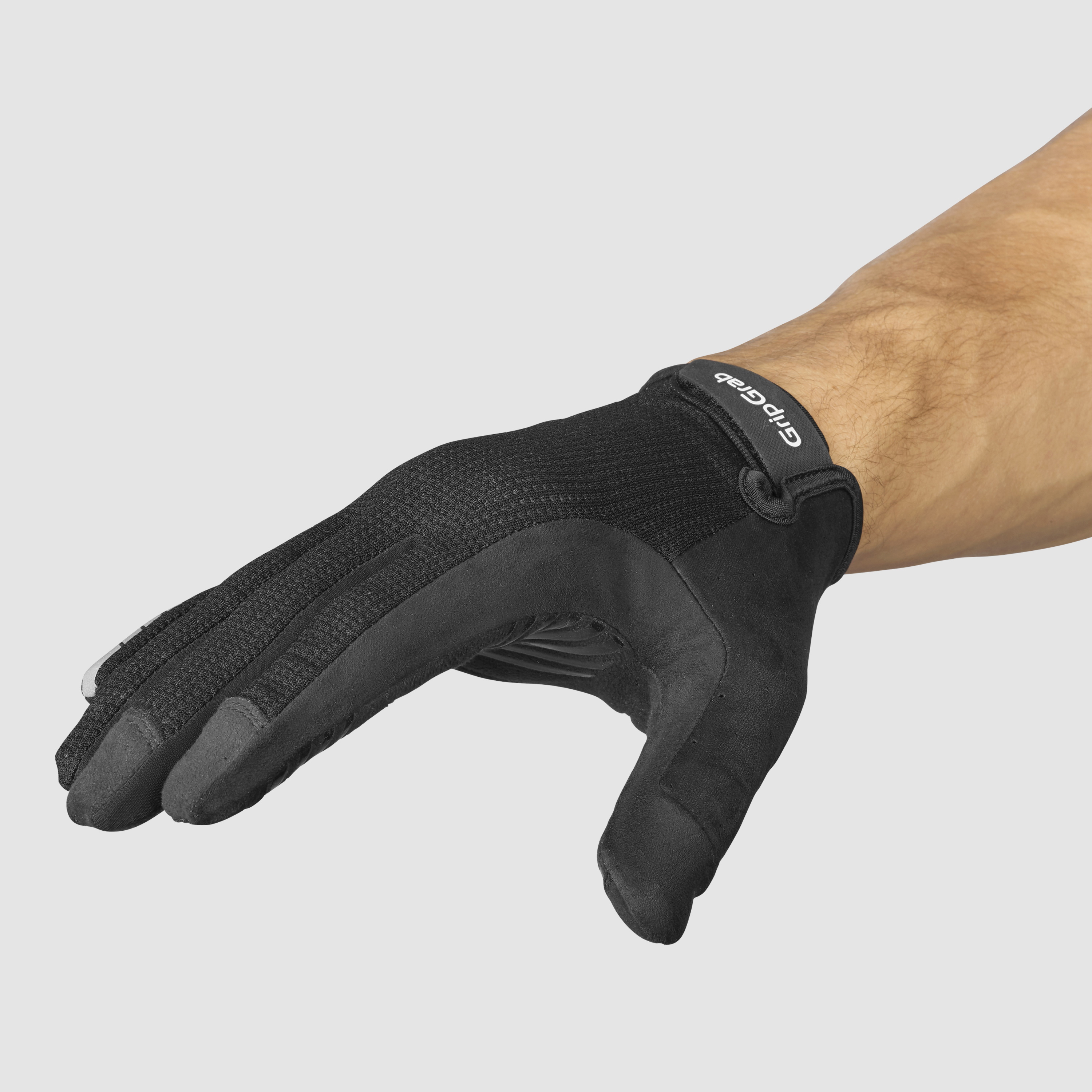 Beklædning - Cykelhandsker - GripGrab EXPLR Polstret Langfingret Sommerhandsker - Black