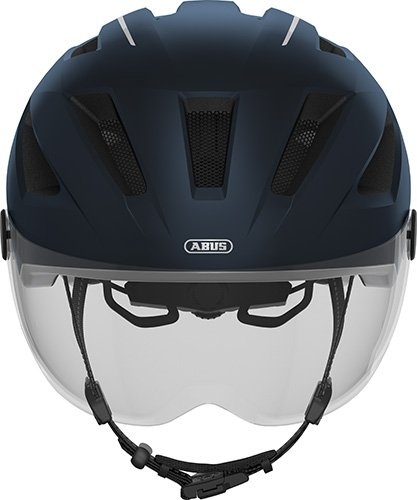 Beklædning - Cykelhjelme - Abus Pedelec 2.0 ACE Elcykelhjem m. LED og visir - Blå (elcykel hjelm)