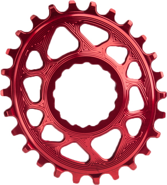 Billede af AbsoluteBlack Chainring Direct Mount Singlespeed 36T - (1x10/11/12) Oval (RaceFace) - Rød