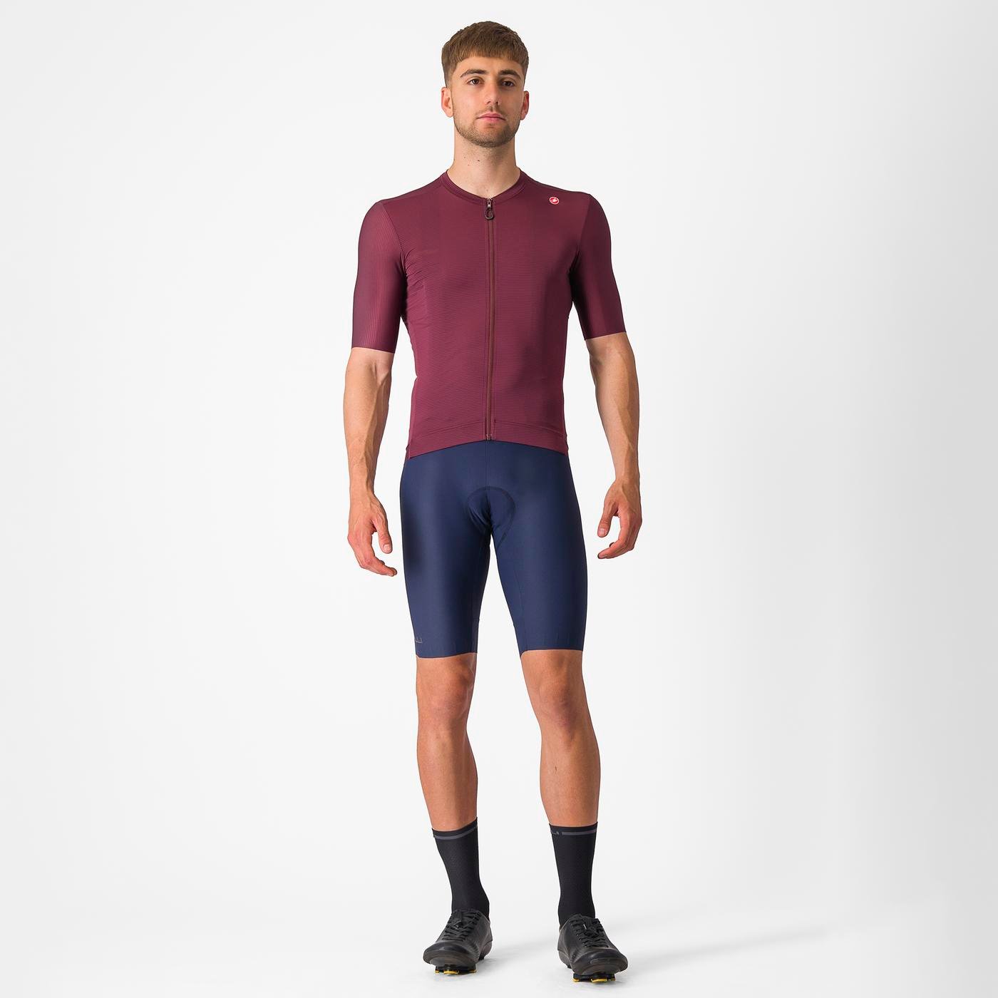 Beklædning - Cykeltrøjer - Castelli ESPRESSO JERSEY - Deep Bordeaux/Silver Moon