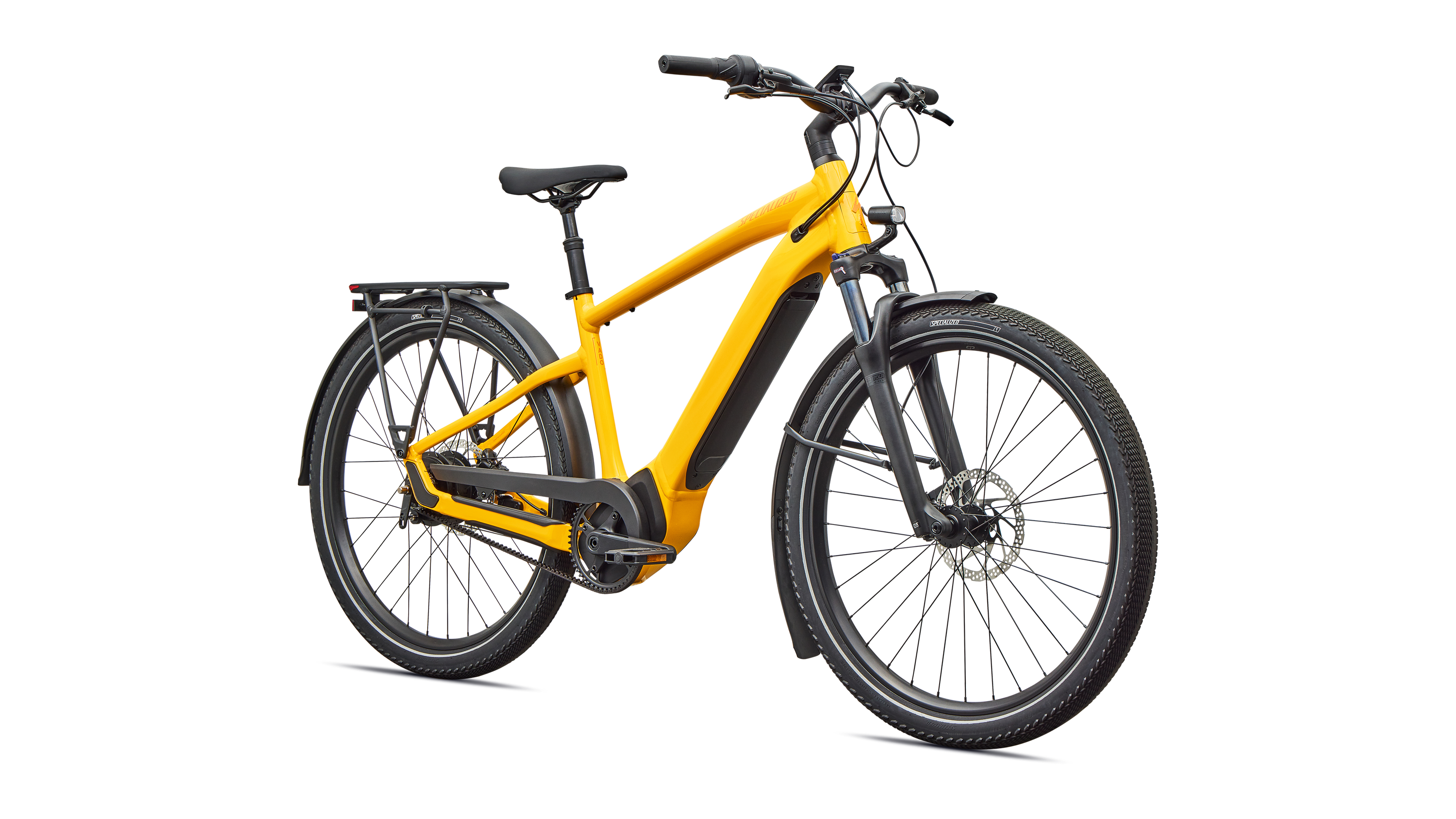 Cykler - Elcykler - Specialized Turbo Vado 4.0 IGH 2026 - Gloss California Sunshine / Green Zest