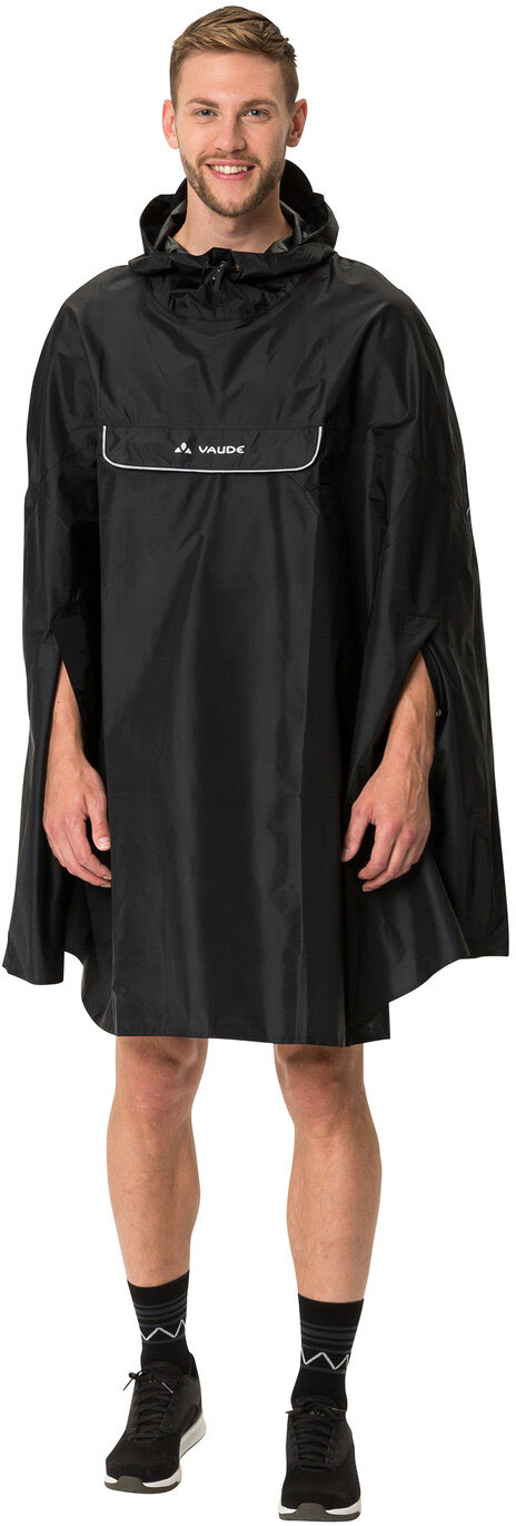 Beklædning - Regntøj & Vindtøj - VAUDE Valdipino Poncho - Black