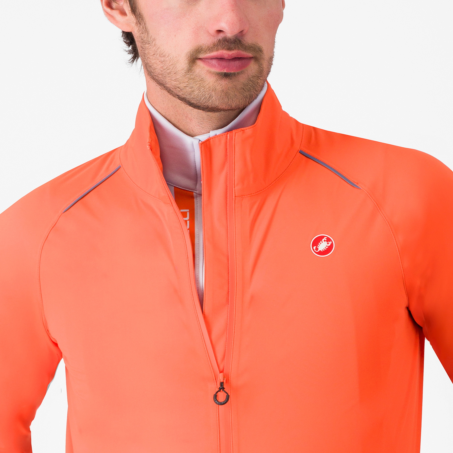 Beklædning - Regntøj & Vindtøj - Castelli EMERGENCY 3 RAIN Jacket - Brilliant Orange