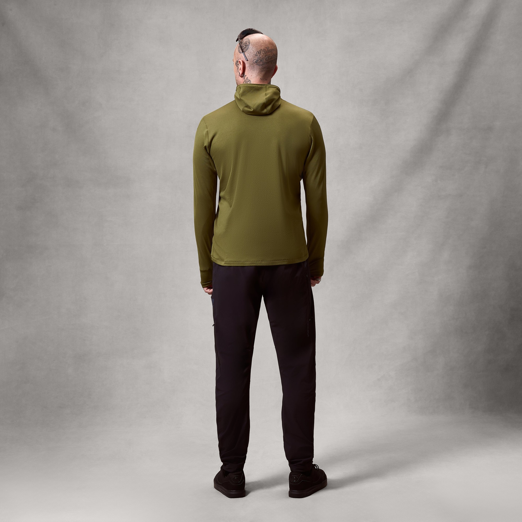 Beklædning - Cykeltrøjer - Endura AllTrack Rout Scuba Hoodie Fleece - Moss Green