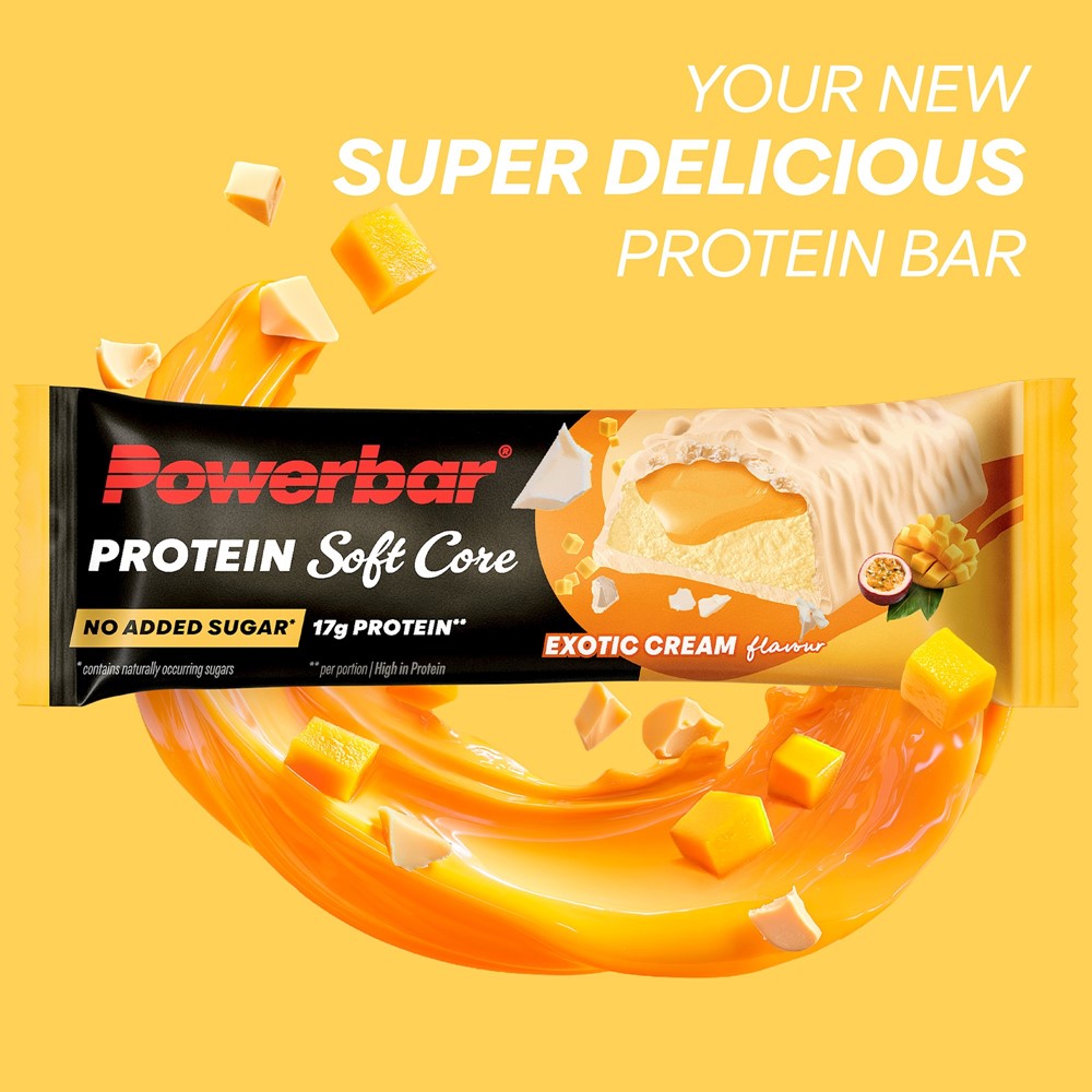 Beklædning - Børnecykeltøj - PowerBar Protein Soft Core 48g - Exotic Cream