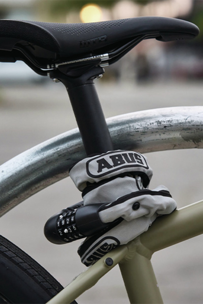 Tilbehør - Cykellås - Abus Kædelås 6807C Tresor Combo - 110cm - Tec Grey