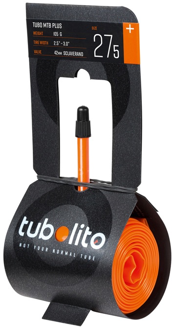 Se Tubolito Tubo MTB-Plus 27.5x2.50-3.00 - Presta 42mm (105g) hos Cykelexperten.dk