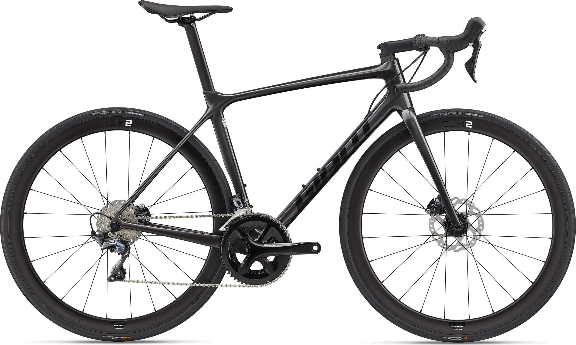 Cykler - Racercykler - Giant TCR Advanced 1+ Disc-Pro Compact 2023 - Sort/Grå/Sølv