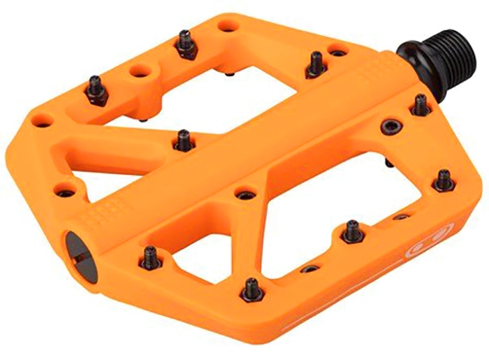 Se CrankBrothers Pedal Stamp 1 - Small - Orange hos Cykelexperten.dk