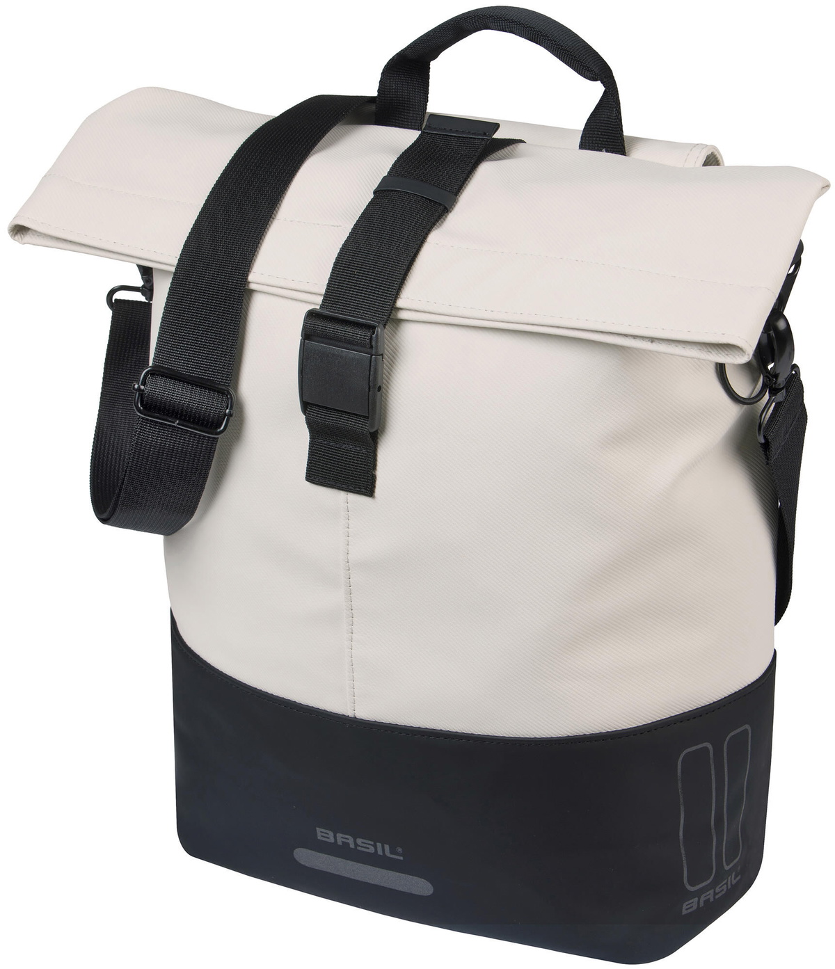 BASIL Cove bike shopper MIK Hooks Enkelt Taske - Sort / Cremefarvet