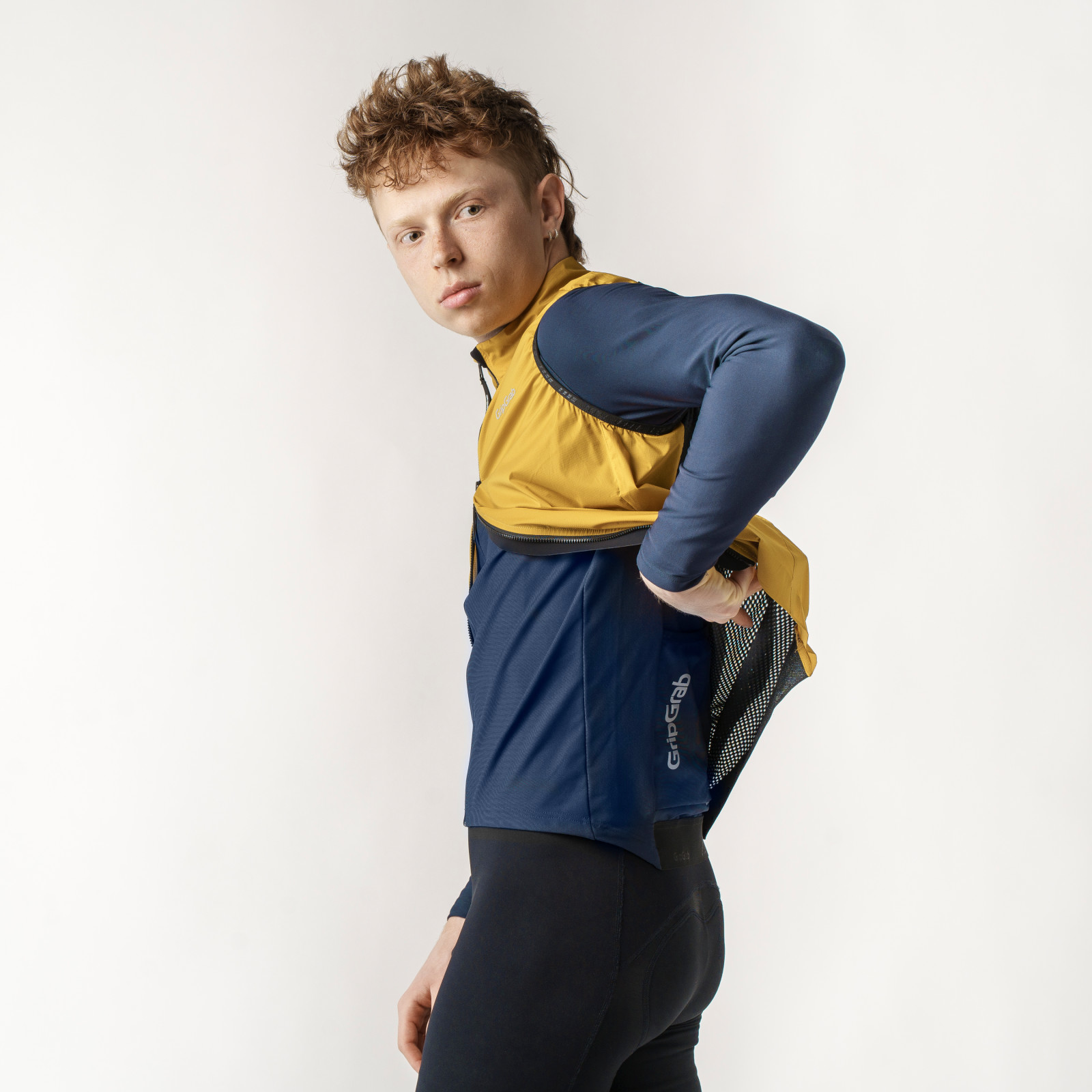 Beklædning - Regntøj & Vindtøj - GripGrab Vindtæt WindBuster letvægtsvest - Gul