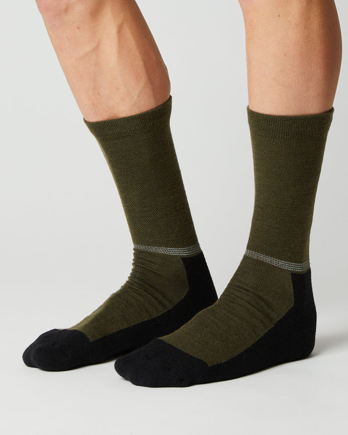 Beklædning - Sokker - Fingerscrossed Merino Ringlet Vinter Sokker - Olive